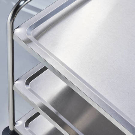 Stainless steel waiter's cart, 3-shelf STALGAST 661033