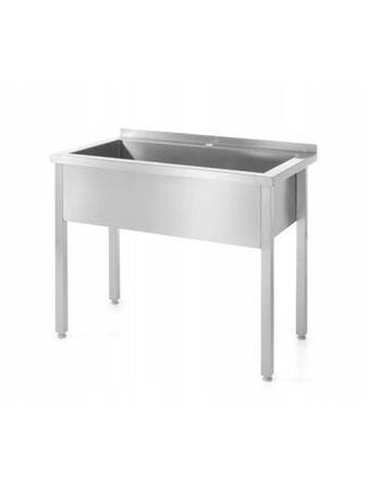 Table with single-chamber pool - welded with dimensions. 800 x 700 x 850 HENDI 812853