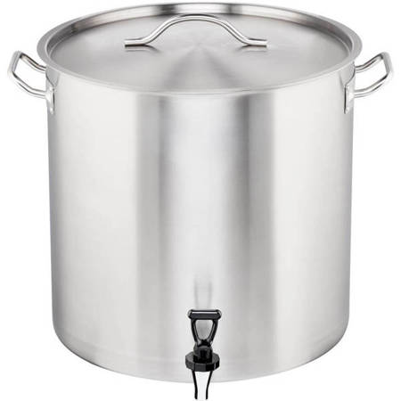 Tall pot with tap, steel, O 400 mm, V 50.3 l STALGAST 011410