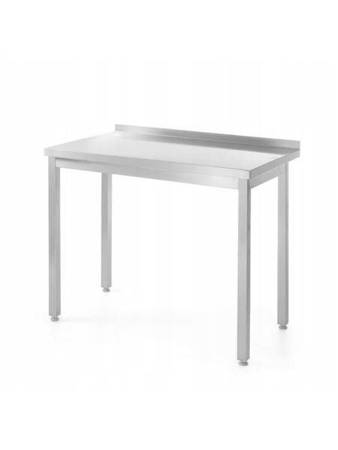 Wall-mounted work table - bolted with a rim, with dimensions. 1200x600x850 HENDI 811252