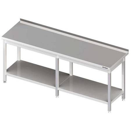 Wall table with shelf 2400x600x850 mm welded STALGAST MEBLE 980056240