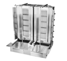 Gyros | Doppel-Gas-Döner-Toaster | 5+5 Brenner | 160kg Belastung KLG225-T