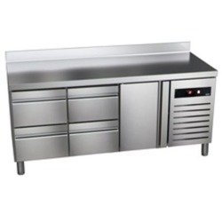 Kühltisch mit Schubladen 700 mm GN 1/1 GREEN LINE GTP-7-180-14 D