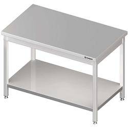 Mitteltisch mit Regal 1800x800x850 mm verschraubt STALGAST MEBLE 980108180