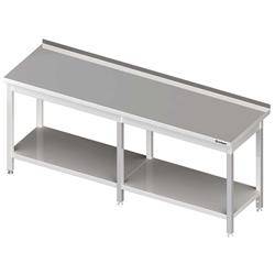 Wandtisch mit Regal 2100x600x850 mm geschweißt STALGAST MEBLE 980056210