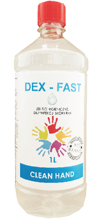 Dex-Fast hygienisches Händedesinfektionsgel | 1 Liter | zur Hand