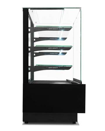 Dolce Visione Neutro Premium 1300 neutrale Süßwarenvitrine | 1300x690x1300 mm