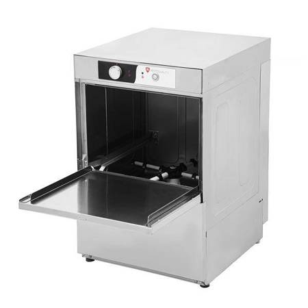 Geschirrspüler für Glas und Teller RQ400DP | Korb 400X400 | 470X520X720mm | 3,05kW | 230V | Ablaufpumpe