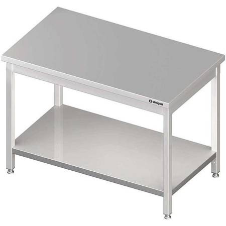 Mitteltisch mit Regal 1400x800x850 mm verschraubt STALGAST MEBLE 980108140