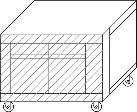 Sockel mit befeuchteter Ausdehnungskammer für S105 H=800mm Ofen