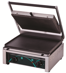 Grill elektryczny kontaktowy panini RN101-B | dolna płyta gładka