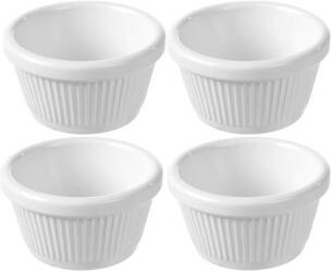 Miseczka ramekin, kremowa, 70x70x(H)37 mm - zestaw 4 szt.