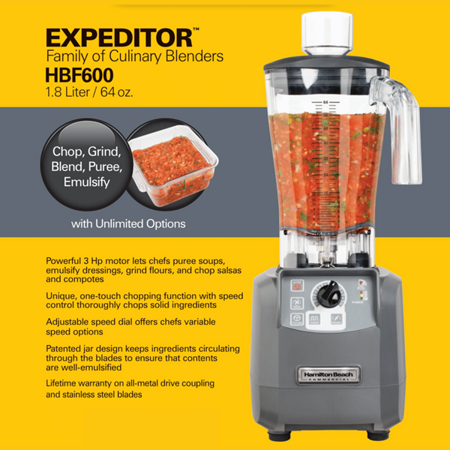 Blender kuchenny dla gastronomii HBF600-CE Expeditor™ 1.8l 750W, Hamilton Beach Commercial