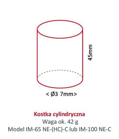 Kostkarka do lodu Hoshizaki IM-100NE-C | 85 kg/24h | chłodzona powietrzem | kostka cylinder | Ø 37x45 mm | RESTO QUALITY IM-100NE-C