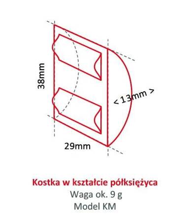 Kostkarka do lodu Hoshizaki KM-40C-HC | 43 kg/24h | chłodzona powietrzem | kostka półksiężyc | 38x29x13 mm | RESTO QUALITY KM-40C-HC