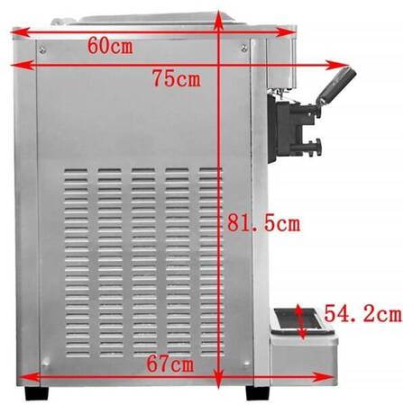 Maszyna do lodów włoskich | 2 smaki +mix | automat do lodów | nocne chłodzenie | pompa napowietrzająca | 2x7 l Resto Quality RQM908