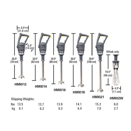 Mikser zanurzeniowy HMI021-CE BigRig™ 1000x216 mm, Hamilton Beach Commercial