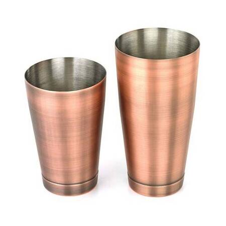 Shaker Boston 2-częściowy typu TIN&TIN antyczna miedź 700 ml + 500 ml