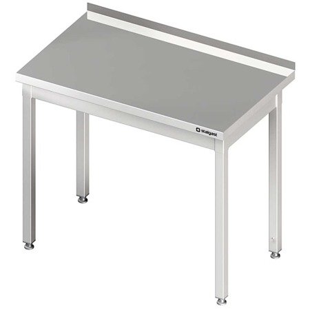 Stół stalowy bez półki, przyścienny, skręcany, 600x600x850 mm 611066 STALGAST